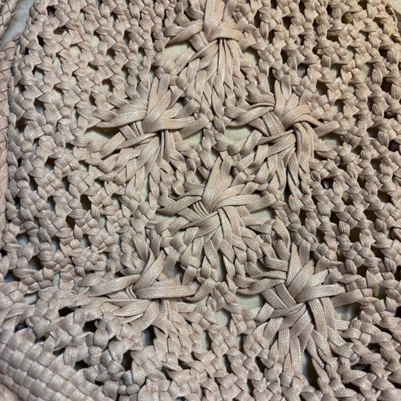 Straw Studios Cream Woven Tote - Picture 7 of 15